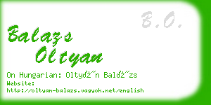 balazs oltyan business card